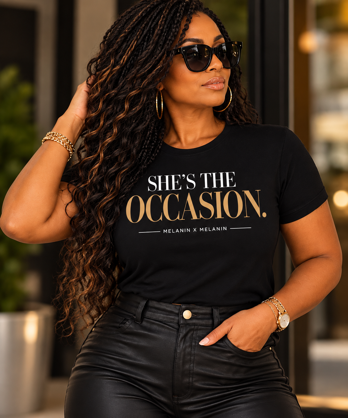 She’s The Occasion. Statement Tee | Melanin X Melanin