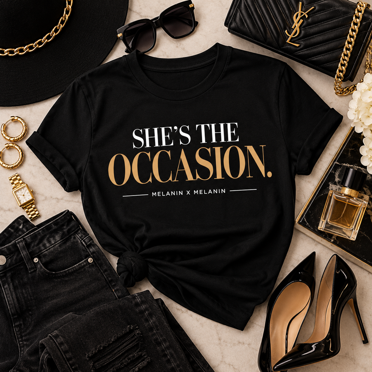 She’s The Occasion. Statement Tee | Melanin X Melanin
