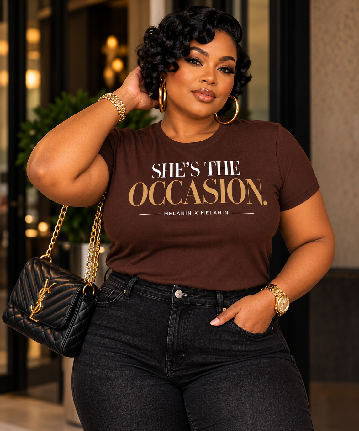 She’s The Occasion. Statement Tee | Melanin X Melanin