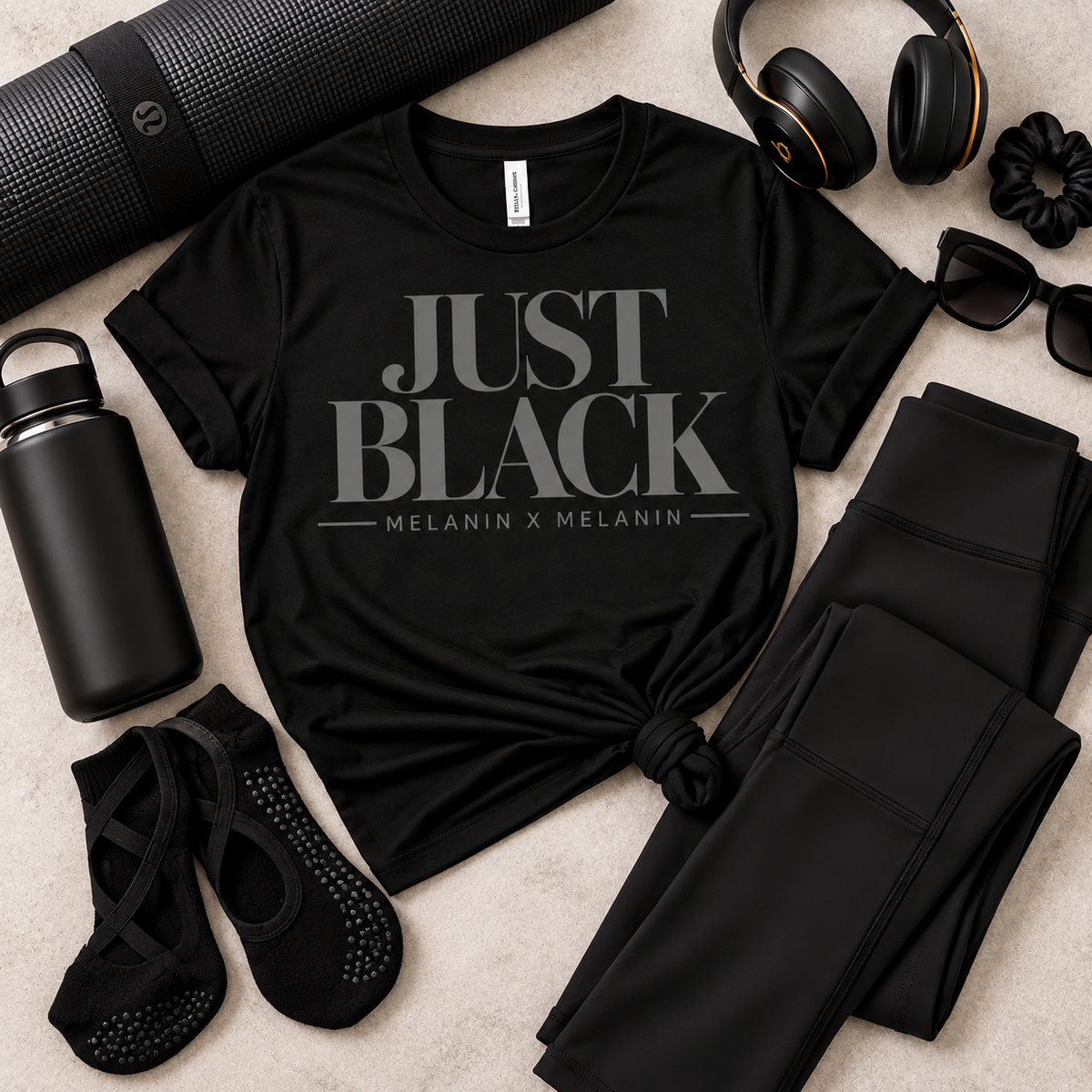JUST BLACK Statement Tee | Melanin X Melanin