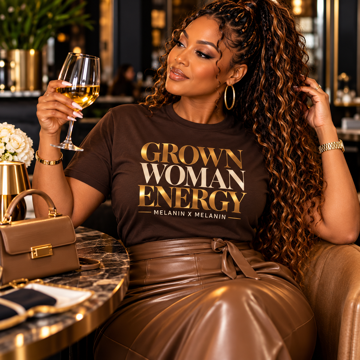 Grown Woman Energy Statement Tee | Melanin X Melanin