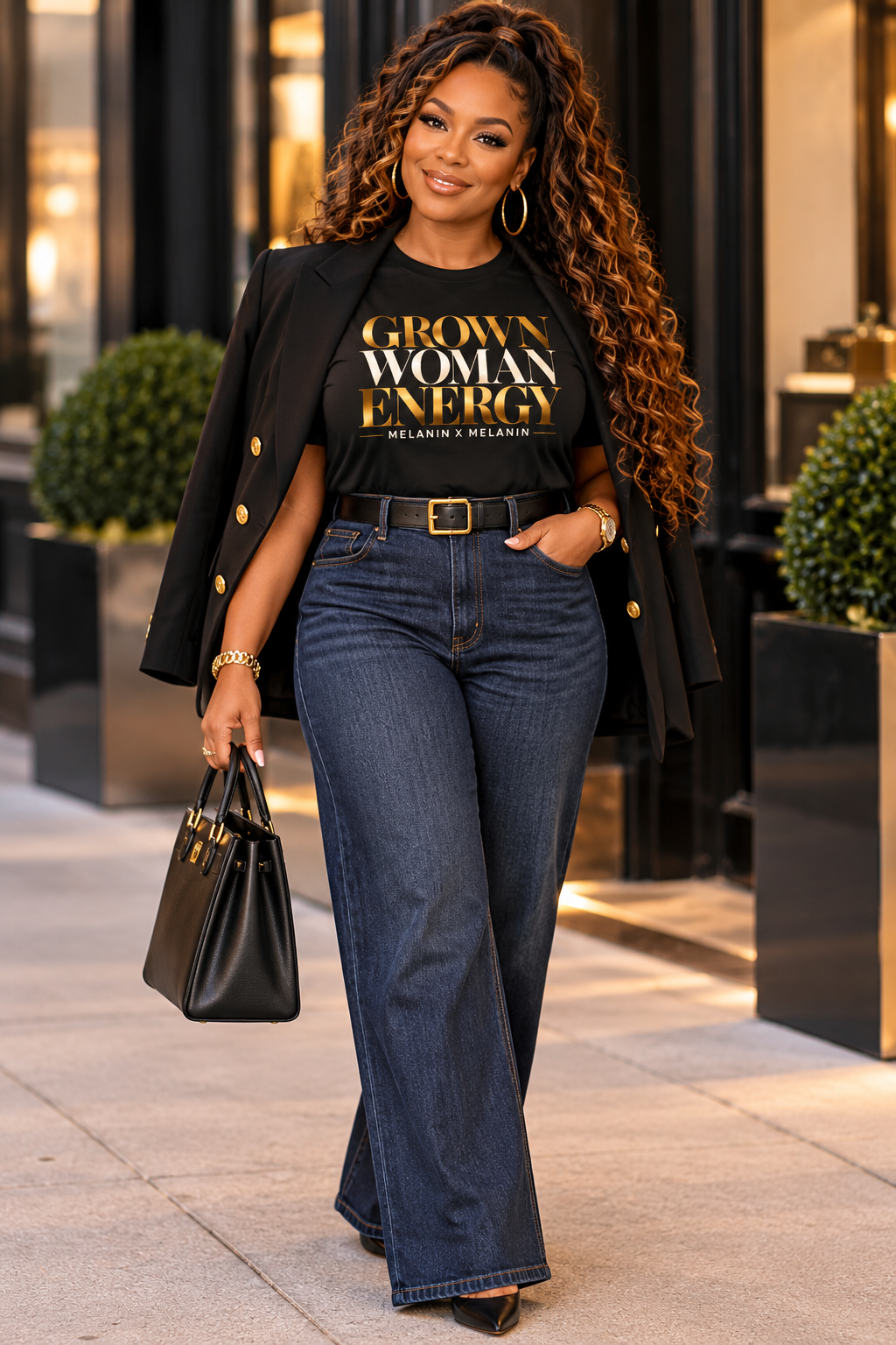 Grown Woman Energy Statement Tee | Melanin X Melanin