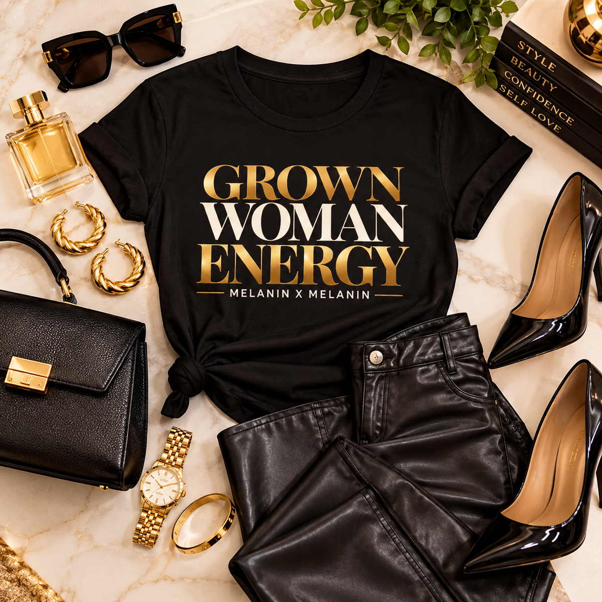 Grown Woman Energy Statement Tee | Melanin X Melanin