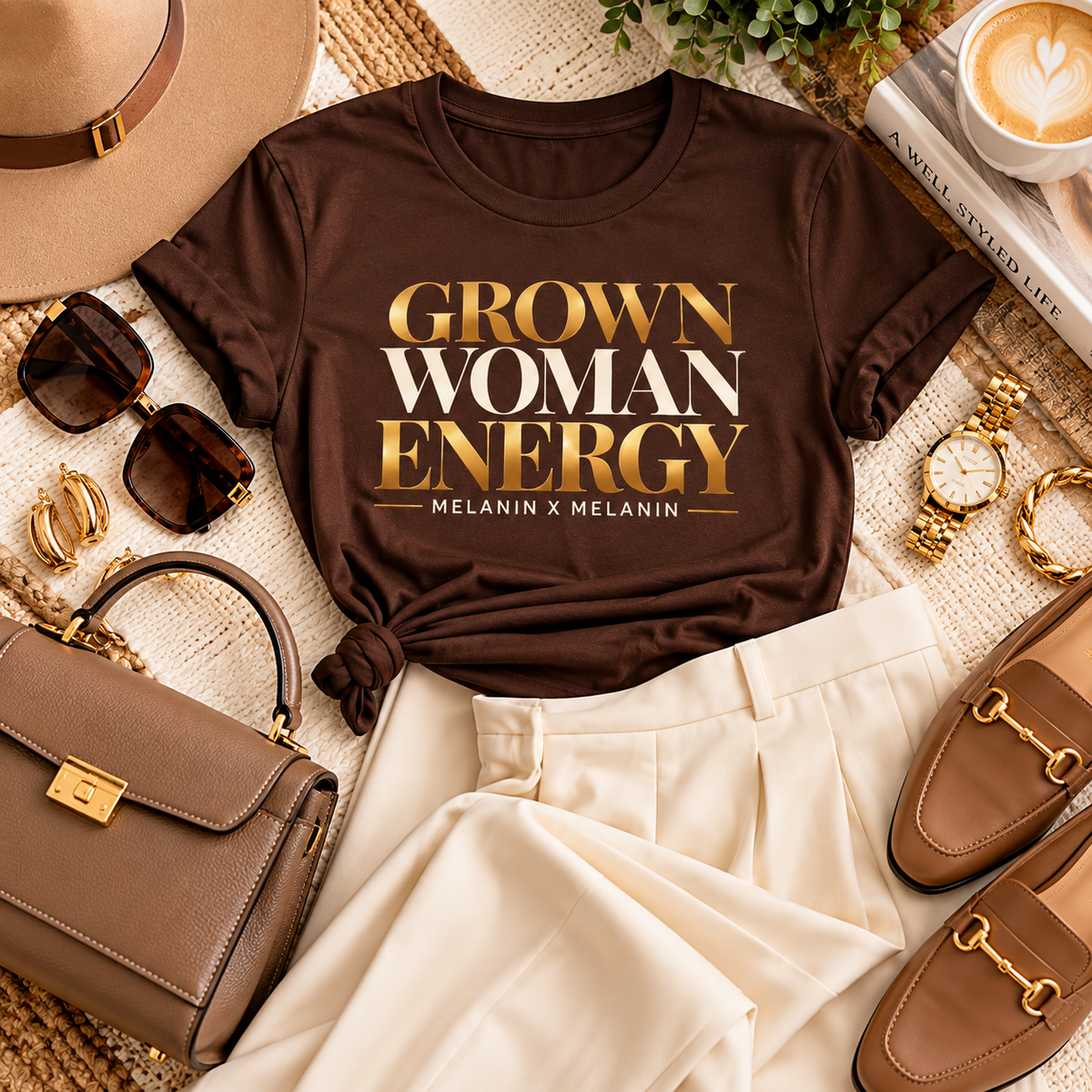 Grown Woman Energy Statement Tee | Melanin X Melanin