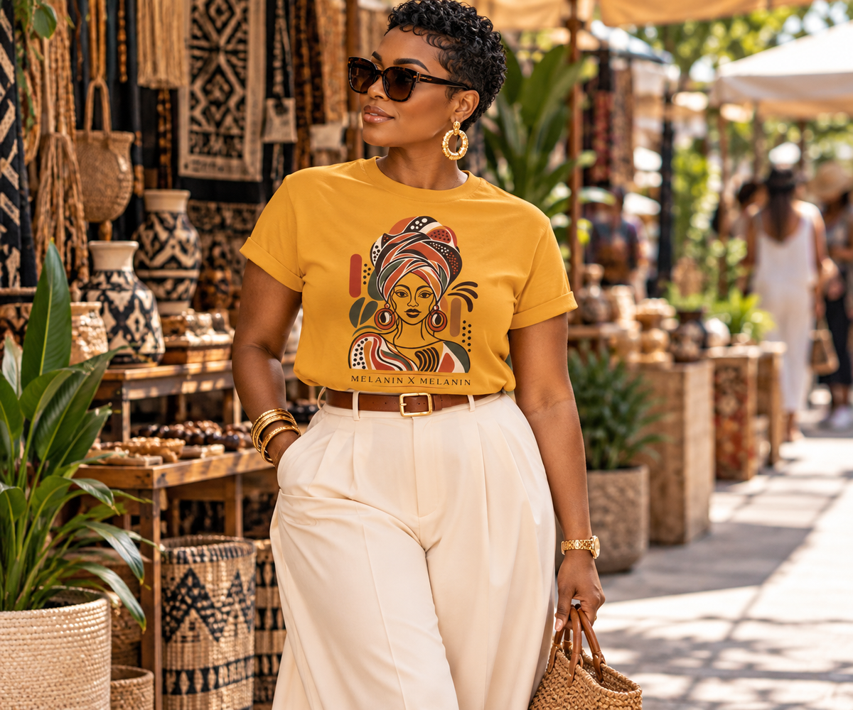 Rooted Woman Art Tee | Melanin X Melanin