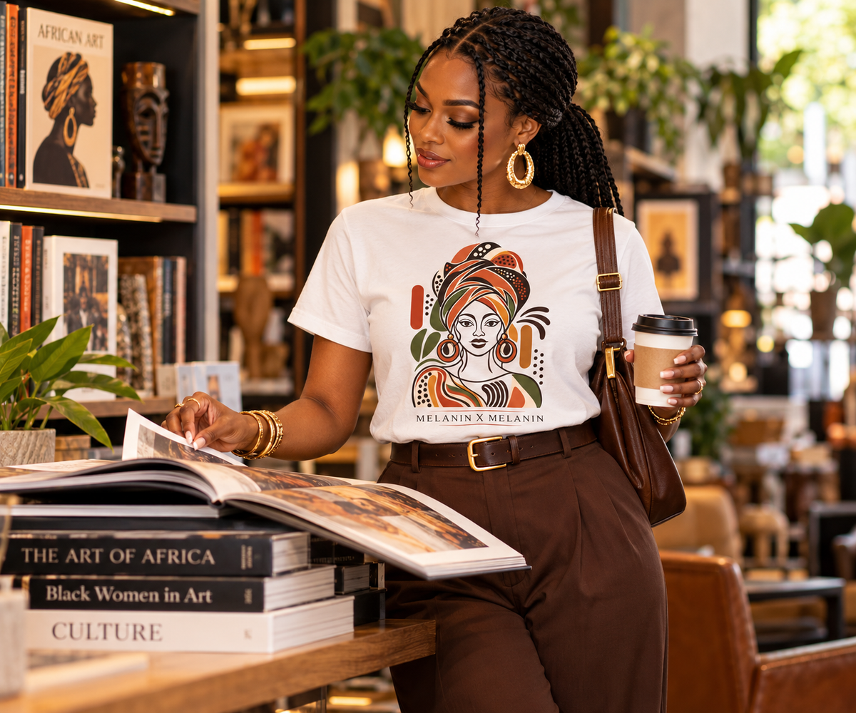 Rooted Woman Art Tee | Melanin X Melanin